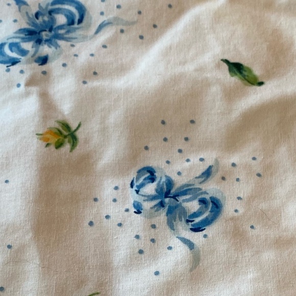 Vintage COMING HOME Blue Roses and 'Bows-es' Reversible Sleeping Bag and Sack - Picture 5 of 9